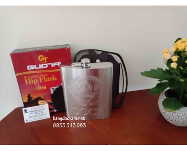 BÌNH ĐỰNG RƯỢU INOX CAO CẤP DẬP NỔI 1.5L