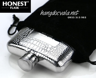 Bình rượu Inox Honest da rắn sang trọng 0.2L