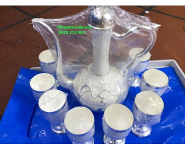 BỘ ẤM TRÀ BẠC ĐỘC ĐÁO 
