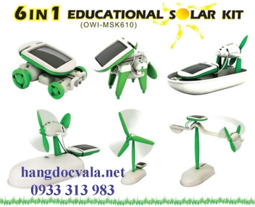BỘ LẮP RÁP ROBOT NĂNG LƯỢNG MẶT TRỜI 6 IN 1