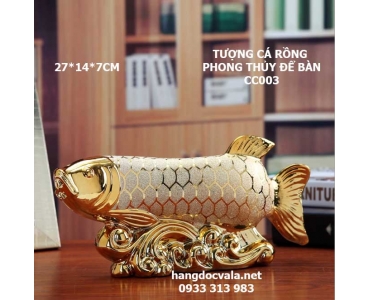 TƯỢNG CÁ RỒNG PHONG THỦY ĐỂ BÀN 