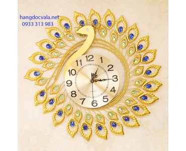 ĐỒNG HỒ TRANG TRÍ NỘI THẤT HÌNH CHIM CÔNG ĐỘC ĐÁO