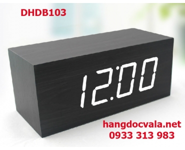 ĐỒNG HỒ GỖ LED ĐỂ BÀN ĐỘC ĐÁO HÌNH CHỮ NHẬT (CỠ ĐẠI)