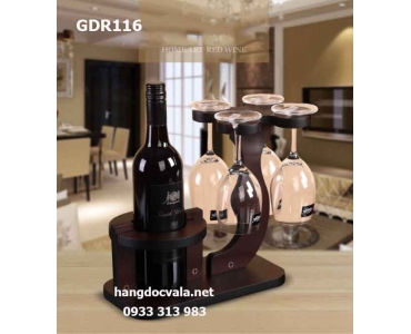 KỆ ĐỰNG RƯỢU VANG BẰNG GỖ TREO LY