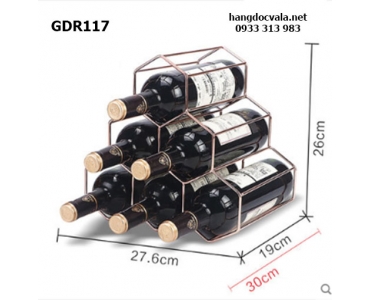 GIÁ ĐỂ RƯỢU INOX 5-6 CHAI VANG