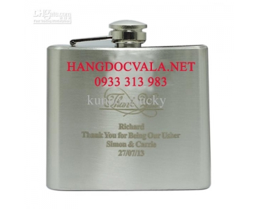 Bình inox mini Hip Flask chứa rượu Whisky 5oz (148ml)