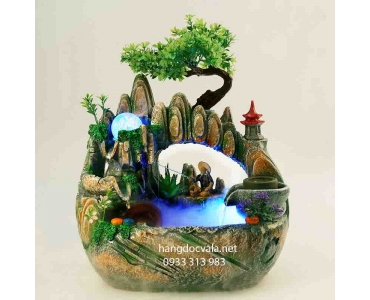HÒN NON BỘ MINI CÓ THÁC NƯỚC ĐỂ BÀN-CỤ GIÀ THONG THẢ BUÔNG CẦN TRÚC