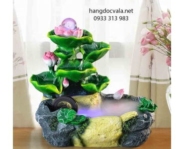 HÒN NON BỘ MINI CÓ THÁC NƯỚC ĐỂ BÀN - SEN NGỌC QUẤN QUÝT 02