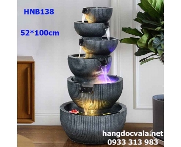 ĐÀI PHUN NƯỚC PHONG THỦY MINI 6 TẦNG TÀI LỘC HỘI TỤ