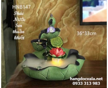 THÁC NƯỚC PHONG THỦY ĐỂ BÀN SEN THUẦN KHIẾT