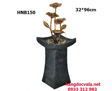 ĐÀI PHUN NƯỚC PHONG THỦY TRONG NHÀ 4 TẦNG LÁ ĐỔ