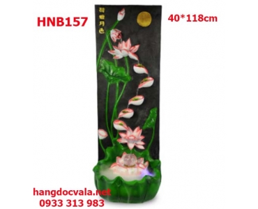 THÁC NƯỚC PHONG THỦY ĐỂ PHÒNG KHÁCH SEN DƯỚI ÁNH TRĂNG