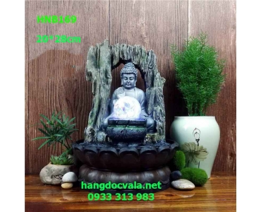 THÁC NƯỚC PHONG THỦY ĐỀ BÀN ĐỨC PHẬT DƯỚI GỐC BỒ ĐỀ
