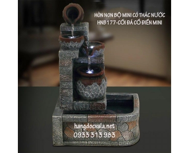 HÒN NON BỘ MINI CÓ THÁC NƯỚC - CỐI ĐÁ CỔ ĐIỂN MINI