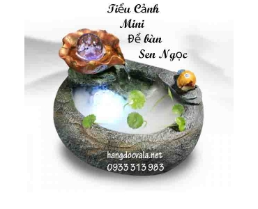 TIỂU CẢNH MINI ĐỂ BÀN - SEN NGỌC