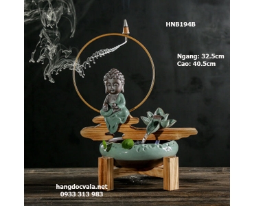 THÁC NƯỚC PHONG THỦY ĐỂ BÀN PHẬT THÍCH CA THƯỞNG TRẦM BÊN THÁC NƯỚC