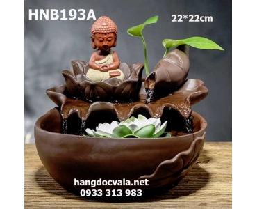 THÁC NƯỚC PHONG THỦY ĐỂ BÀN PHẬT THÍCH CA NGỰ ĐÀI SEN