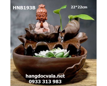 THÁC NƯỚC PHONG THỦY ĐỂ BÀN PHẬT BÀ NGỰ ĐÀI SEN