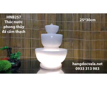 THÁC NƯỚC MINI ĐỂ BÀN ĐÁ CẨM THẠCH TRẮNG
