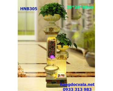 THÁC NƯỚC PHONG THỦY TRONG NHÀ BỒN HOA CHÂU ÂU HIỆN ĐẠI 