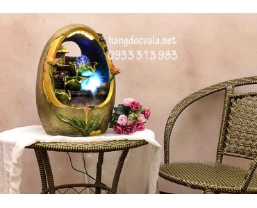 HÒN NON BỘ MINI CÓ THÁC NƯỚC PHONG THỦY-SEN TẦNG THÁP NGỌC 02