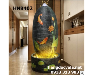 THÁC NƯỚC PHONG THỦY ĐỂ TRONG NHÀ TRỤ CÁ CHÉP TÀI LỘC CỠ RẤT LỚN 100CM
