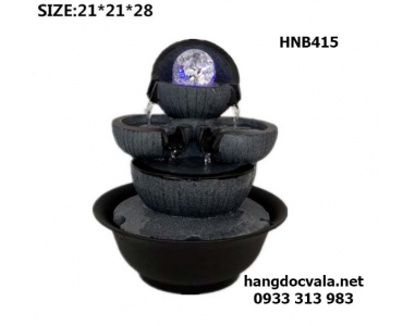 THÁC NƯỚC MINI ĐỂ BÀN CỐI ĐÁ 3 TẦNG HỘI TỤ