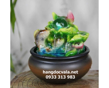 Hòn non bộ mini - Cá chép vượt vũ môn