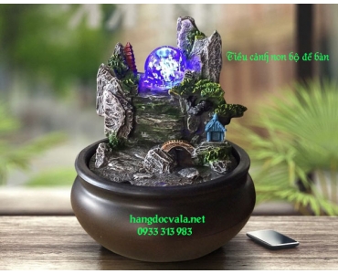 Hòn non bộ mini - Tiểu cảnh non bộ để bàn