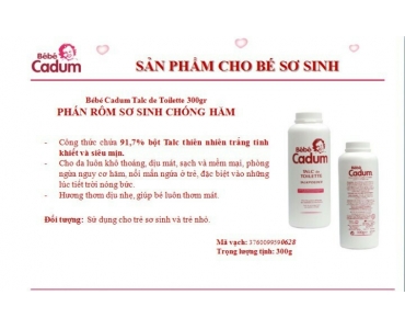 Phấn rôm sơ sinh chống hăm và mẩn ngứa.