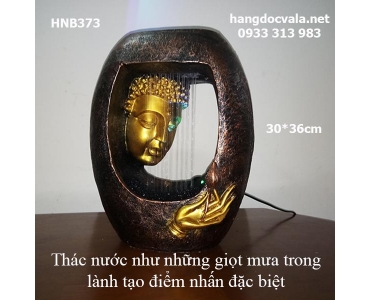 THÁC  NƯỚC PHONG THỦY ĐỂ BÀN ĐỨC PHẬT THƯỞNG SEN