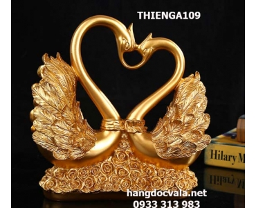 ĐÔI THIÊN NGA PHONG THỦY ĐÍNH HOA HỒNG VÀNG VĨNH CỬU